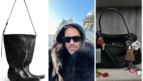 Стилиста Рогова высмеяли за сумку и сапоги люксового бренда Balenciaga