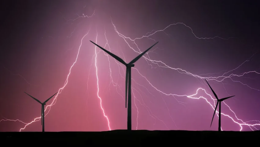 Немецкая компания создала защиту от ударов молний для ветряных турбин