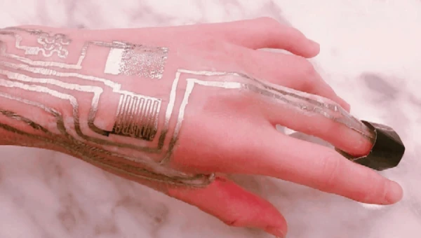 NatEle: Представлены датчики E-Spider Silk, которые можно печатать на коже человека